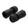 IP68 Waterproof Kit, For Cables 6 to 9mm, Compatible w/ WPBH Ethernet, VHC00029 HDMI and U3C00031 USB Waterproof Couplers, Black, 2 Pack的图片