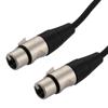 XLR Audio Cable, 3 Pin, Female To Female, High-Flex, 24AWG, PVC, Black, 10F的图片