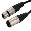 XLR Audio Cable, 3 Pin, Male To Female, High-Flex, 24AWG, PVC, Black, 25F的图片